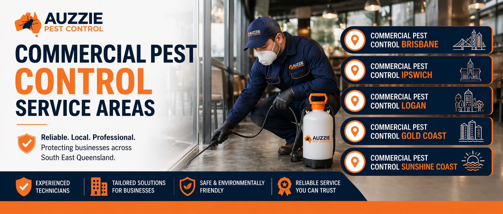 Commercial Pest Control Service Areas