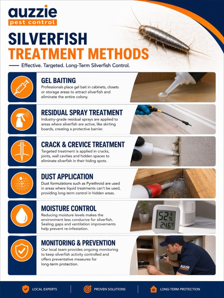 How We Treat Silverfish Infestations – Professional Silverfish Treatment Methods