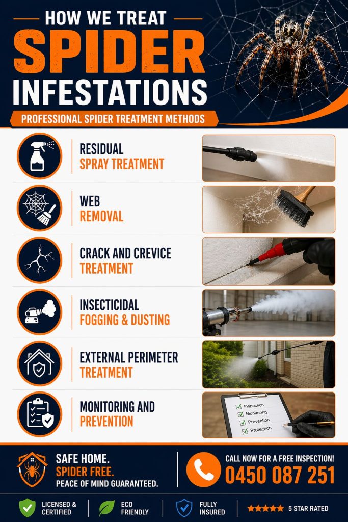 How We Treat Spider Infestations – Professional Spider Treatment Methods
